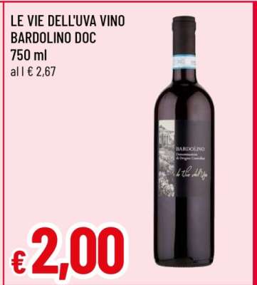 LE VIE DELL'UVA VINO BARDOLINO DOC