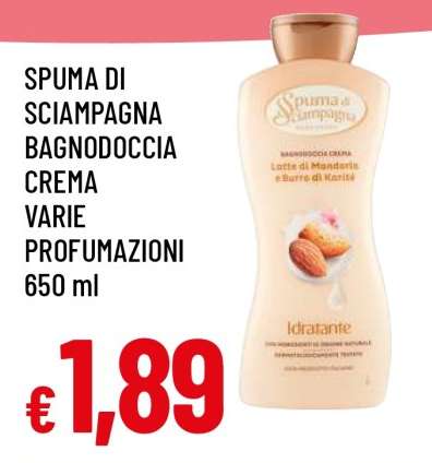 SPUMA DI SCIAMPAGNA BAGNODOCCIA CREMA