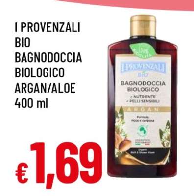 I Provenzali Bio Bagnodoccia Biologico Argan/Aloe 400 ml