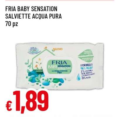 FRIA BABY SENSATION SALVIETTE ACQUA PURA