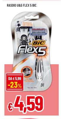RASOIO U&G FLEX 5 BIC