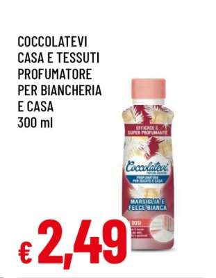 COCCOLATEVI CASA E TESSUTI PROFUMATORE PER BIANCHERIA E CASA