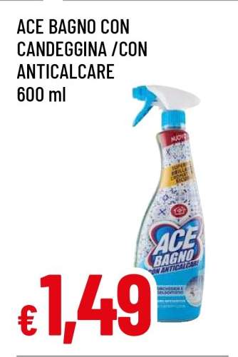 ACE BAGNO CON CANDEGGINA /CON ANTICALCARE