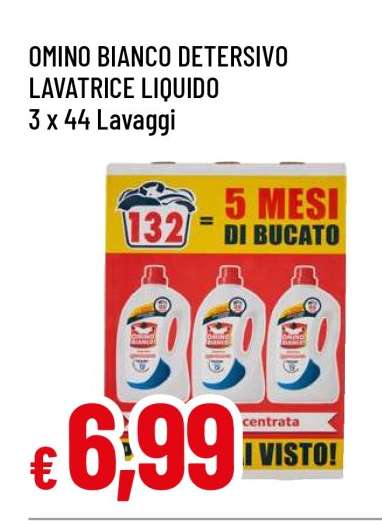 OMINO BIANCO DETERSIVO LAVATRICE LIQUIDO