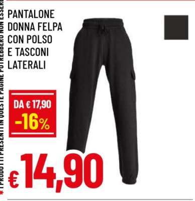 PANTALONE DONNA FELPA