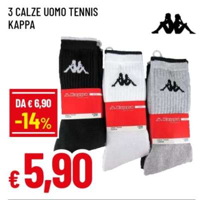 3 CALZE UOMO TENNIS KAPPA
