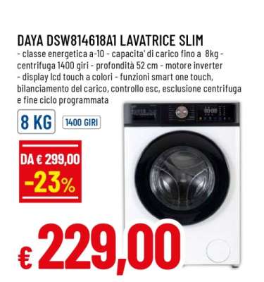 DAYA DSW814618A1 LAVATRICE SLIM