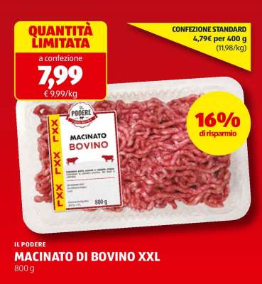 IL PODERE MACINATO DI BOVINO XXL