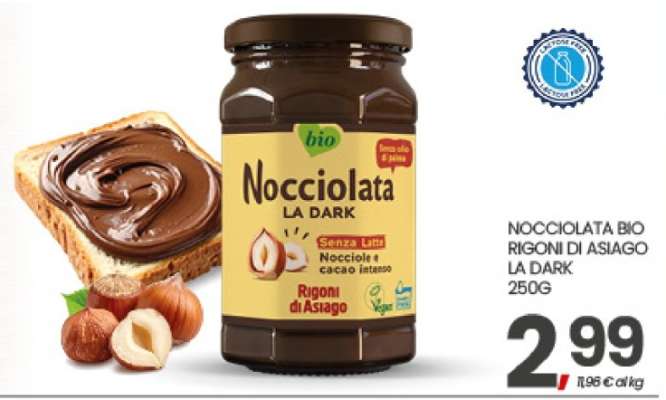 NOCCIOLATA BIO RIGONI DI ASIAGO LA DARK