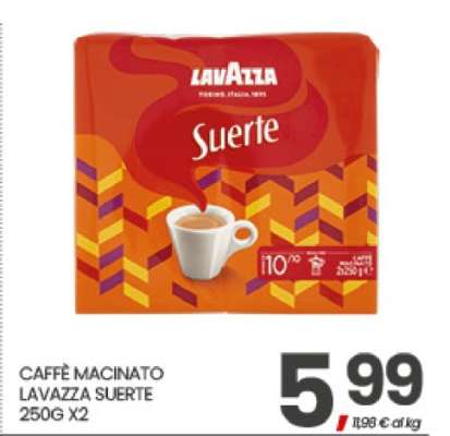 CAFFÈ MACINATO LAVAZZA SUERTE