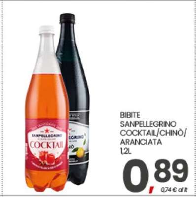 BIBITE SANPELLEGRINO COCKTAIL/CHINÒ/ARANCIATA