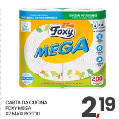 CARTA DA CUCINA FOXY MEGA
