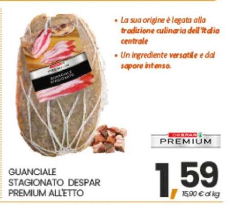 GUANCIALE STAGIONATO DESPAR PREMIUM ALLETTO