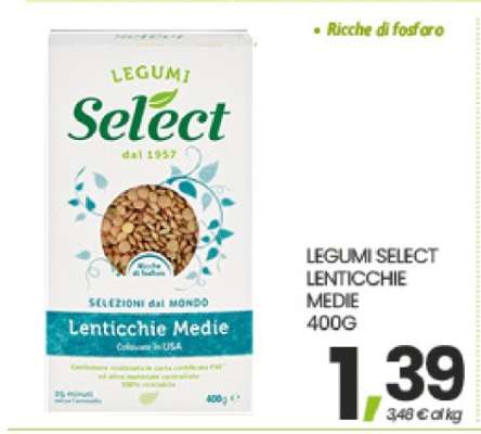 LEGUMI SELECT LENTICCHIE MEDIE