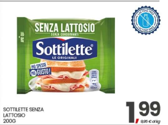 Sottilette Senza Lattosio
