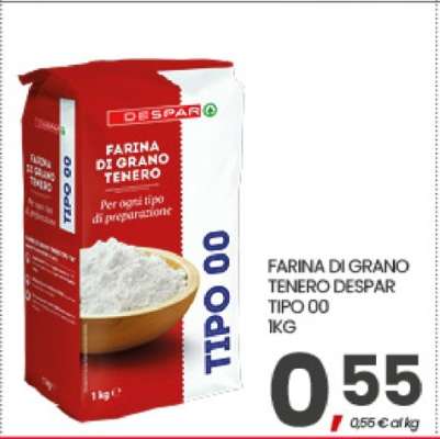 FARINA DI GRANO TENERO DESPAR TIPO 00