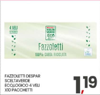 FAZZOLETTI DESPAR SCELTAVERDE ECO