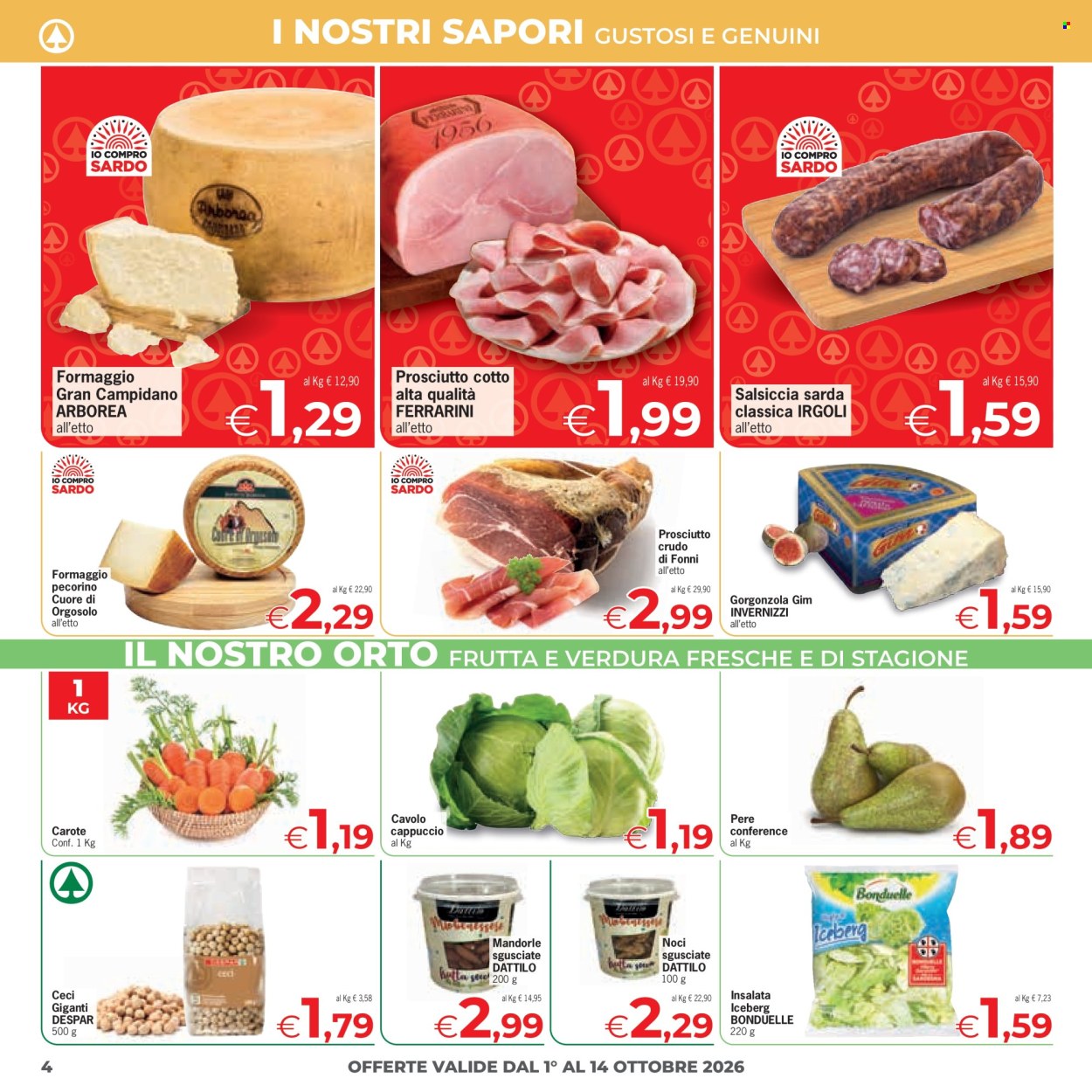 Volantino Eurospar - 1/10/2026 - 14/10/2026. Pagina 4