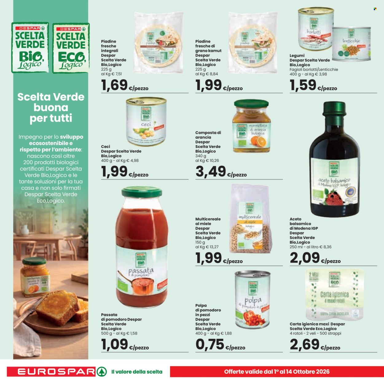 Volantino Eurospar - 1/10/2026 - 14/10/2026. Pagina 10
