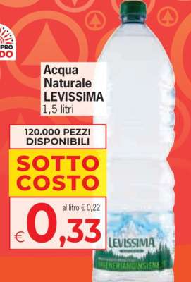 Acqua Naturale Levissima