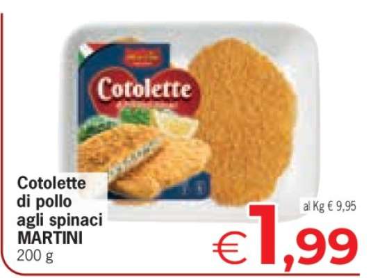 Cotolette di pollo agli spinaci MARTINI