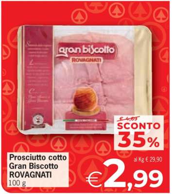 Prosciutto Cotto Gran Biscotto Rovagnati