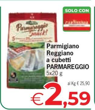 Parmigiano Reggiano a cubetti