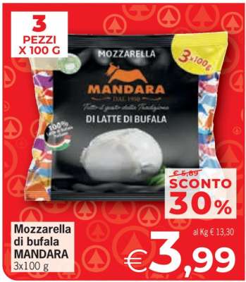 MOZZARELLA DI BUFALA MANDARA