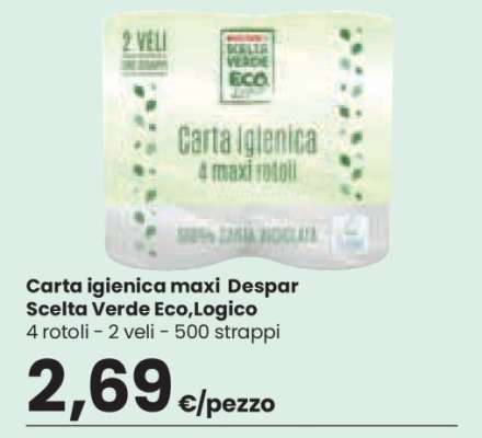 Carta igienica maxi Despar Scelta Verde Eco,Logico