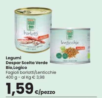 Legumi Despar Scelta Verde Bio, Logico