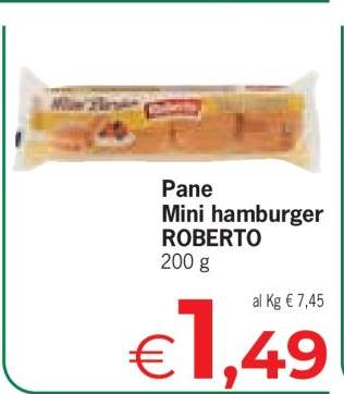 Pane Mini hamburger ROBERTO