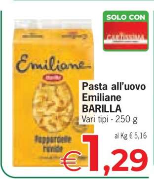 PASTA ALL'UOVO EMILIANE BARILLA