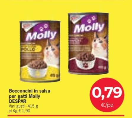 Bocconcini in salsa per gatti Molly