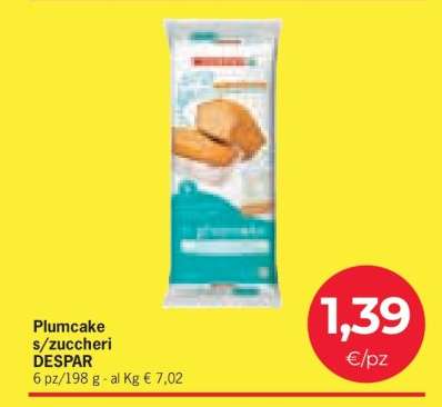 Plumcake s/zuccheri DESPAR
