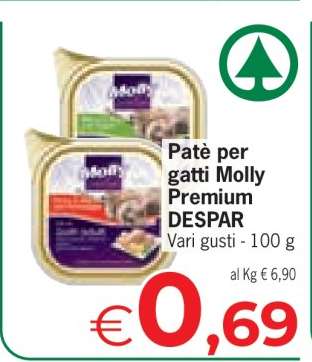 Patè per gatti Molly Premium DESPAR