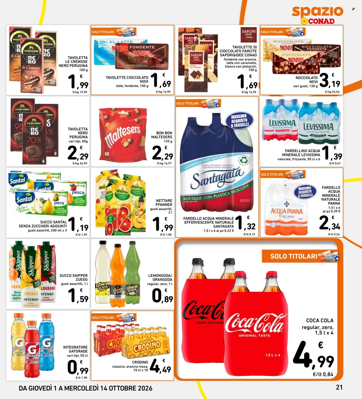 Leták Spazio Conad - 1.10.2026 - 14.10.2026. Strana 21