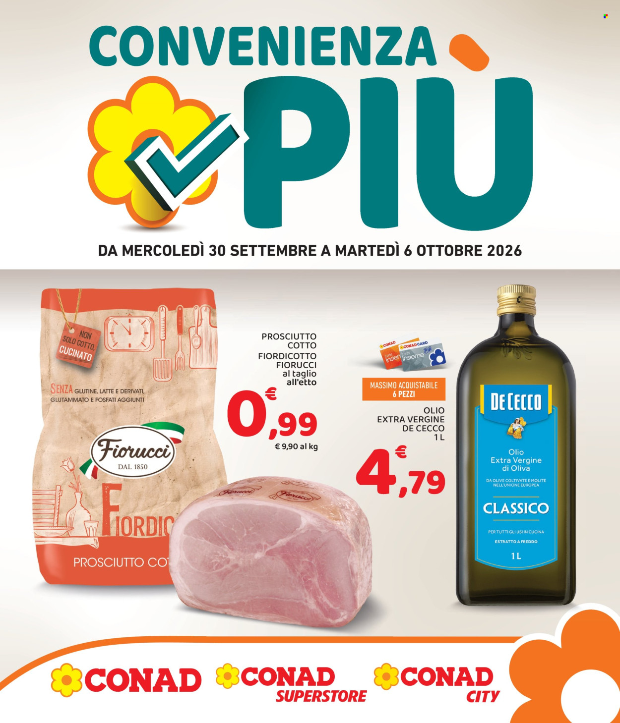 Volantino Conad - 30/9/2026 - 6/10/2026. Pagina 1