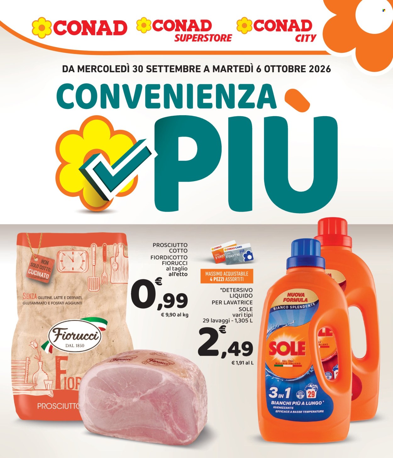 Volantino Conad - 30/9/2026 - 6/10/2026. Pagina 1