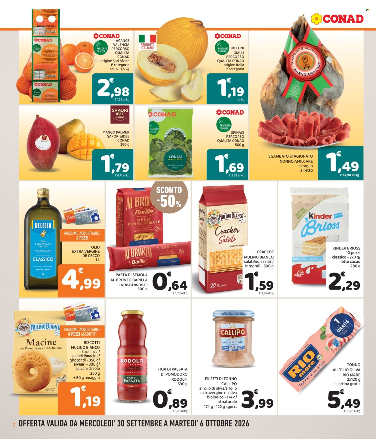 Volantino Conad - 30/9/2026 - 6/10/2026. Pagina 2