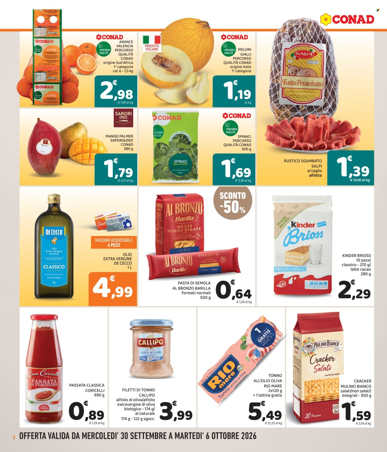 Volantino Conad - 30/9/2026 - 6/10/2026. Pagina 2