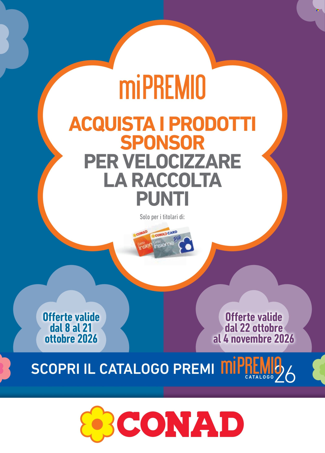 Volantino Conad - 8/10/2026 - 4/11/2026. Pagina 1