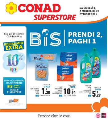 Volantino Conad Superstore - 8/10/2026 - 21/10/2026.
