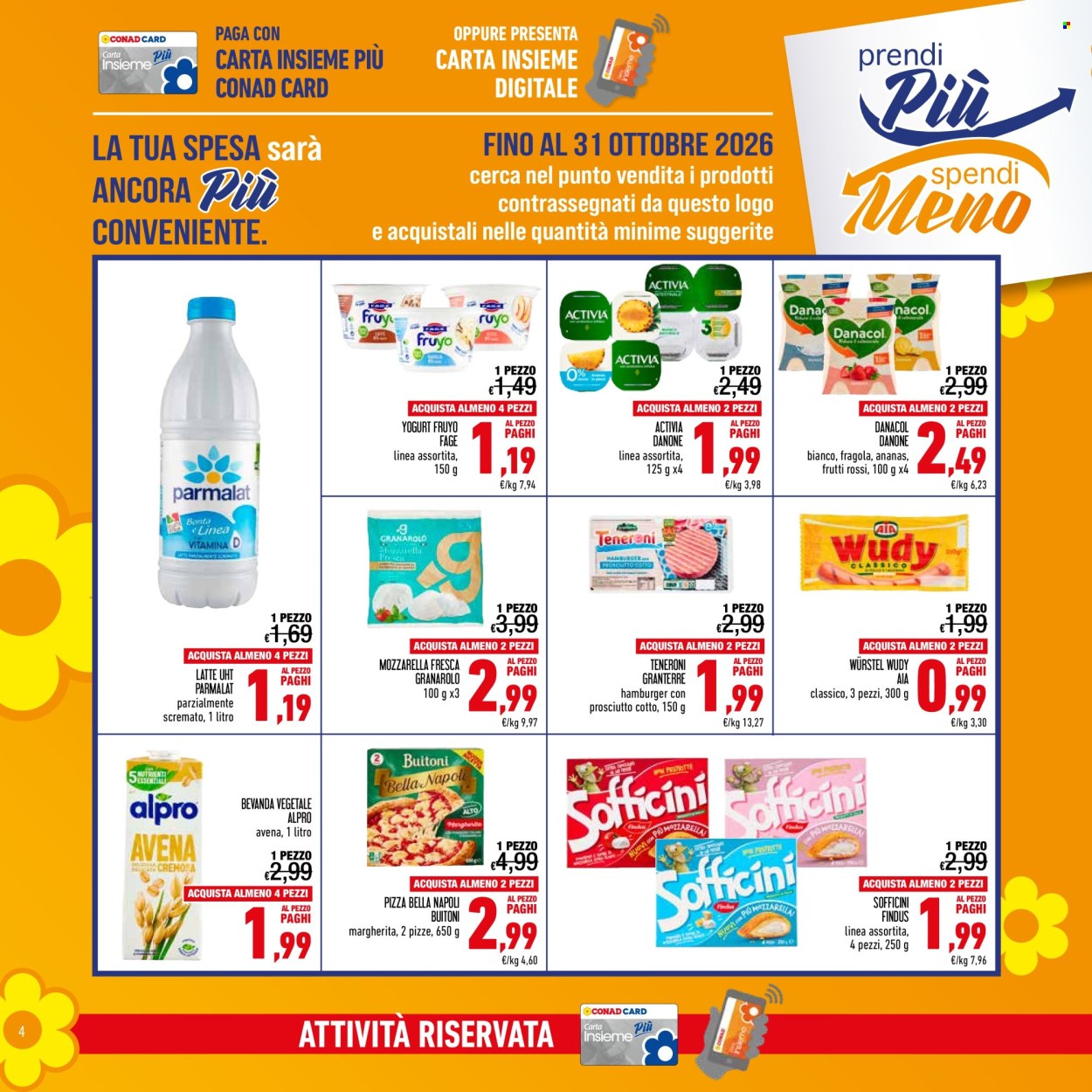 Leták Spesa Facile Conad - 1.10.2026 - 31.10.2026. Strana 4