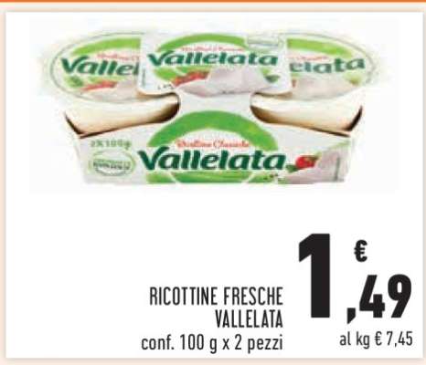 Ricottine Fresche Vallelata