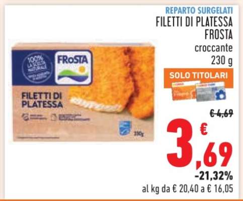 Filetti di Platessa Frosta