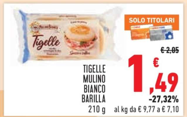Tigelle Mulino Bianco Barilla