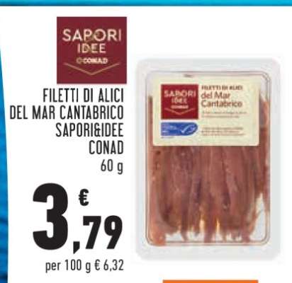 Filetti di Alici del Mar Cantabrico Sapori&Idee Conad