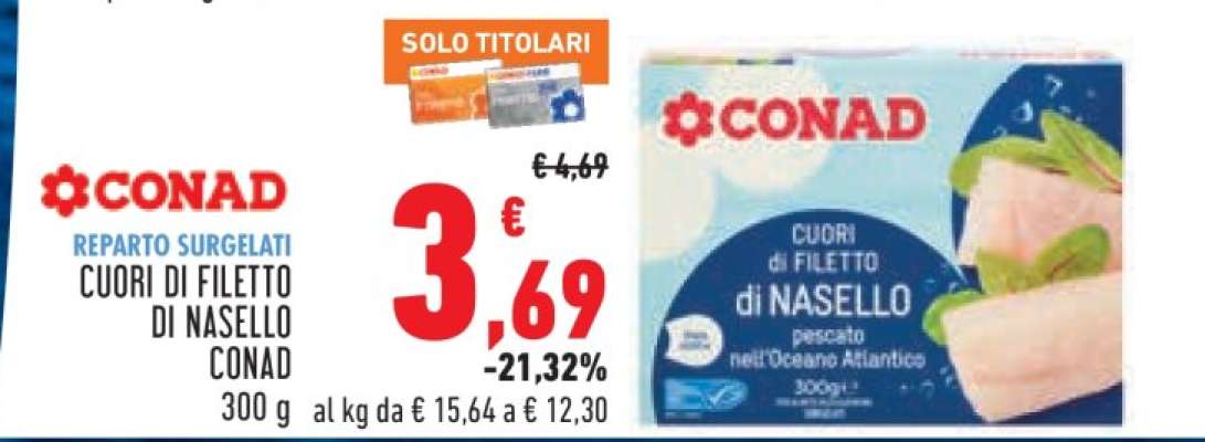 Cuori di Filetto di Nasello Conad
