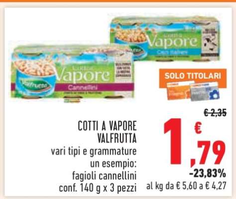 Cotti a Vapore Valfrutta
