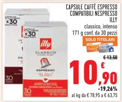 Capsule Caffè Espresso Compatibili Nespresso Illy